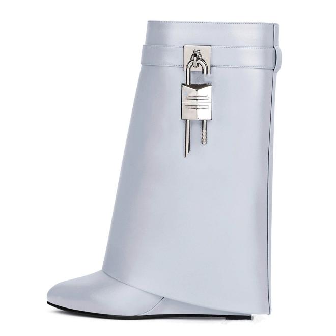 Bottes Shark Lock En Cuir Box  | Femme Bottes & Bottines Bottes & Bottines Bottes & Bottines