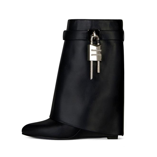 Bottines Shark Lock Cowboy En Cuir Vieilli  | Femme Shark Lock Bottes & Bottines Bottes & Bottines