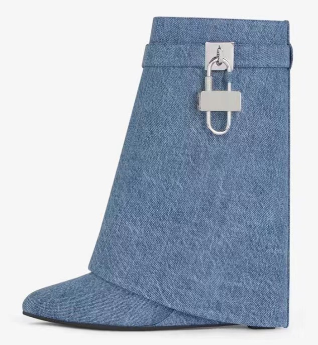 Bottines Shark Lock En Denim  | Femme Shark Lock Femme BLEU MOYEN