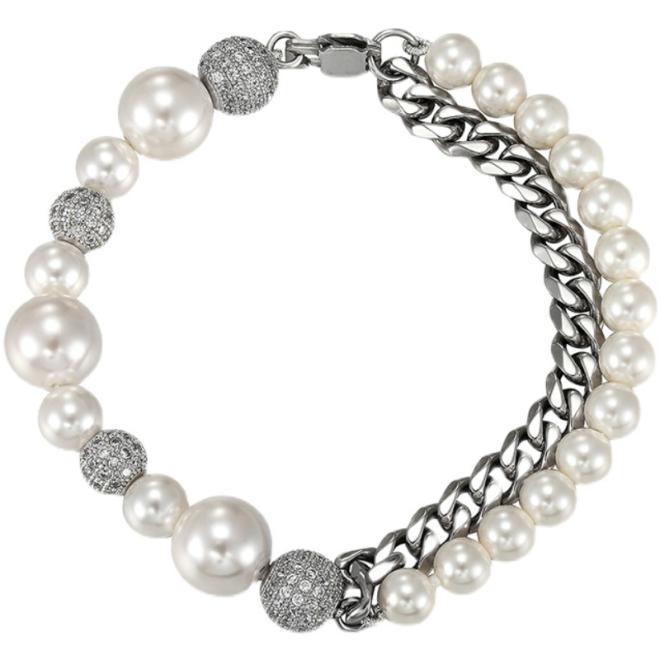 Bracelet G Stud En Métal Avec Perles  | Homme Bijoux Accessoires ARGENTE