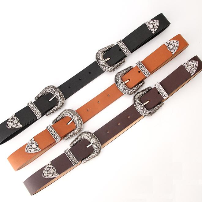 Ceinture Cowboy En Cuir Avec Strass  | Femme/Homme Ceintures Accessoires Ceintures