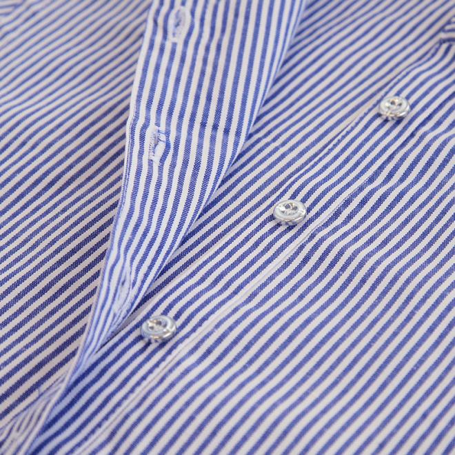 Chemise  Crest En Coton À Rayures  | Homme Chemises Chemises BLEU