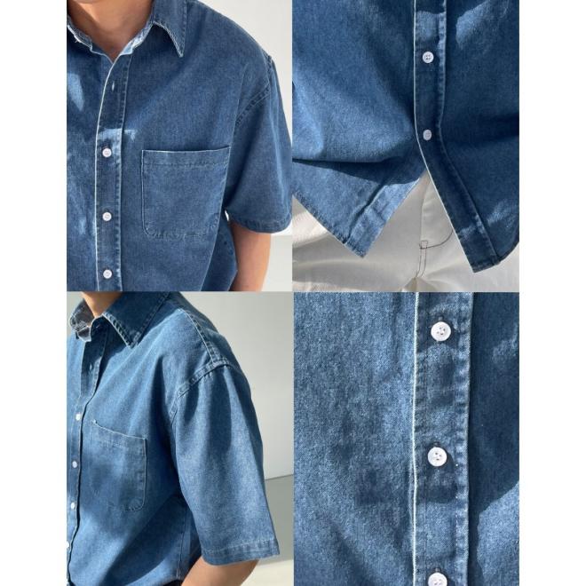 Chemise En Denim  | Homme Denim Chemises BLEU INDIGO