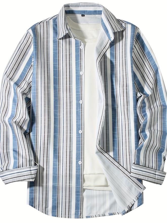 Chemise En Lin À Rayures 4G  | Homme Chemises Chemises BLEU