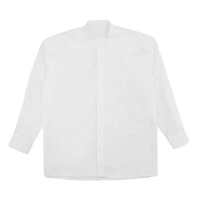 Chemise En Popeline Avec Détails Col  | Homme Chemises Chemises BLANC