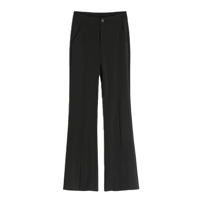 Pantalon De Costume Évasé En Crêpe Envers Satin  | Femme Pantalons & Shorts Femme Femme