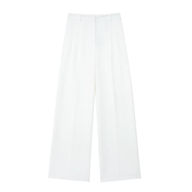 Pantalon Extra Large En Laine Et Mohair  | Homme Pantalons & Shorts Homme BLANC