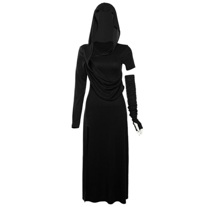 Robe Drapée Asymétrique En Crêpe Jersey  | Femme Robes Femme Femme