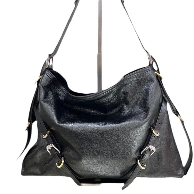 Sac Voyou Medium En Cuir Avec Multi-Boucles  | Femme Sacs Porté Épaule Femme Femme