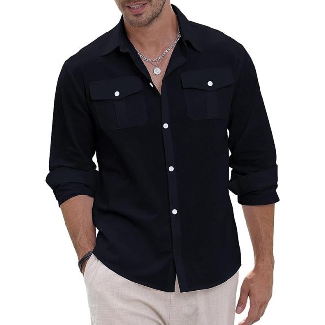 Chemise En Coton  | Homme Chemises Chemises BLEU NUIT